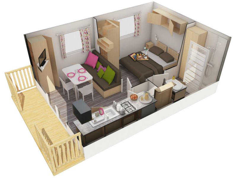 One Bedroom Mobile Home Plans